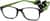 Angle view of Kids’ Flexible Rectangle Glasses 2021721 in Black thumbnail