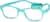 Angle view of Kids’ Flexible Rectangle Glasses 2021724 in Turquoise thumbnail