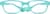 Front view of Kids’ Flexible Rectangle Glasses 2021724 in Turquoise thumbnail