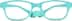 Kids’ Flexible Rectangle Glasses 2021724 in Turquoise