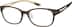 Rectangle Glasses 2022015 in Brown