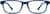 Front view of Kids’ Rectangle Glasses 2022116 in Blue thumbnail