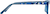 Side view of Kids’ Rectangle Glasses 2022116 in Blue thumbnail