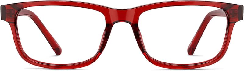 Red Kids’ Rectangle Glasses