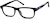 Angle view of Kids’ Rectangle Glasses 2022121 in Black thumbnail