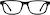 Front view of Kids’ Rectangle Glasses 2022121 in Black thumbnail