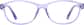 Front view of Kids’ Oval Glasses 2022317 in Purple thumbnail