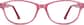 Front view of Kids’ Oval Glasses 2022319 in Pink thumbnail