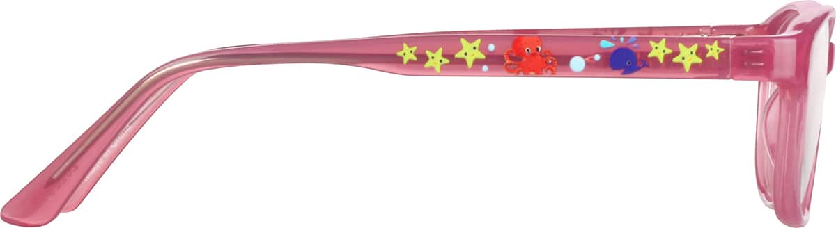 Side view of Kids’ Cat-Eye Glasses 2022319 in Pink