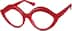 Lip-Shaped Glasses 2022418 in Red