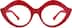 Lip-Shaped Glasses 2022418 in Red