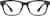 Front view of Rectangle Glasses 2022815 in Brown thumbnail