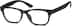 Rectangle Glasses 2022821 in Black