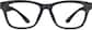 Front view of Rectangle Glasses 2022821 in Black thumbnail