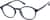 Angle view of Round Glasses 2022916 in Navy thumbnail
