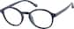 Angle view of Round Glasses 2022916 in Navy thumbnail