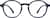 Front view of Round Glasses 2022916 in Navy thumbnail