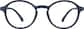 Front view of Round Glasses 2022916 in Navy thumbnail