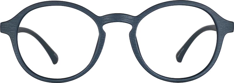 Navy Round Glasses