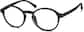 Angle view of Round Glasses 2022921 in Black thumbnail