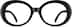 Oval Glasses 2023021 in Black