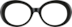 Oval Glasses 2023021 in Black
