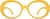 Front view of Oval Glasses 2023022 in Yellow thumbnail