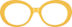 Oval Glasses 2023022 in Yellow