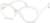 Angle view of Oval Glasses 2023030 in White thumbnail