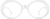 Front view of Oval Glasses 2023030 in White thumbnail