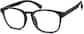 Angle view of Square Glasses 2023121 in Black thumbnail