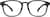 Front view of Square Glasses 2023121 in Black thumbnail