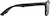 Side view of Square Glasses 2023121 in Black thumbnail