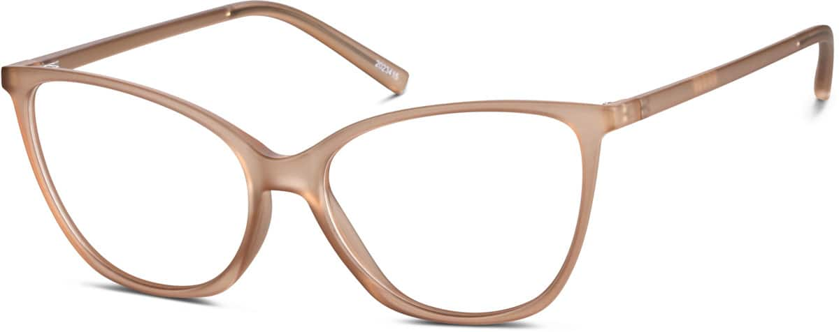 Angle view of Cat-Eye Glasses 2023415 in Cream