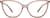 Front view of Cat-Eye Glasses 2023415 in Cream thumbnail