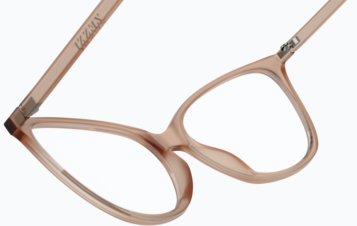 See-through view of Cat-Eye Glasses 2023415 in Cream thumbnail