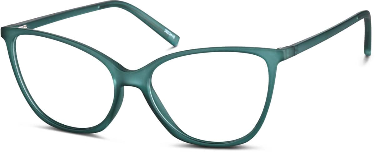 Angle view of Cat-Eye Glasses 2023416 in Green