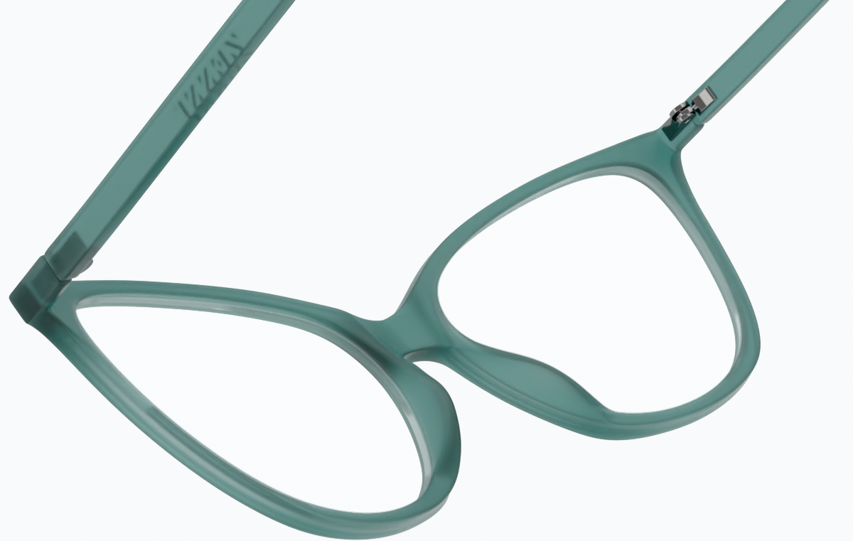 See-through view of Cat-Eye Glasses 2023416 in Green thumbnail
