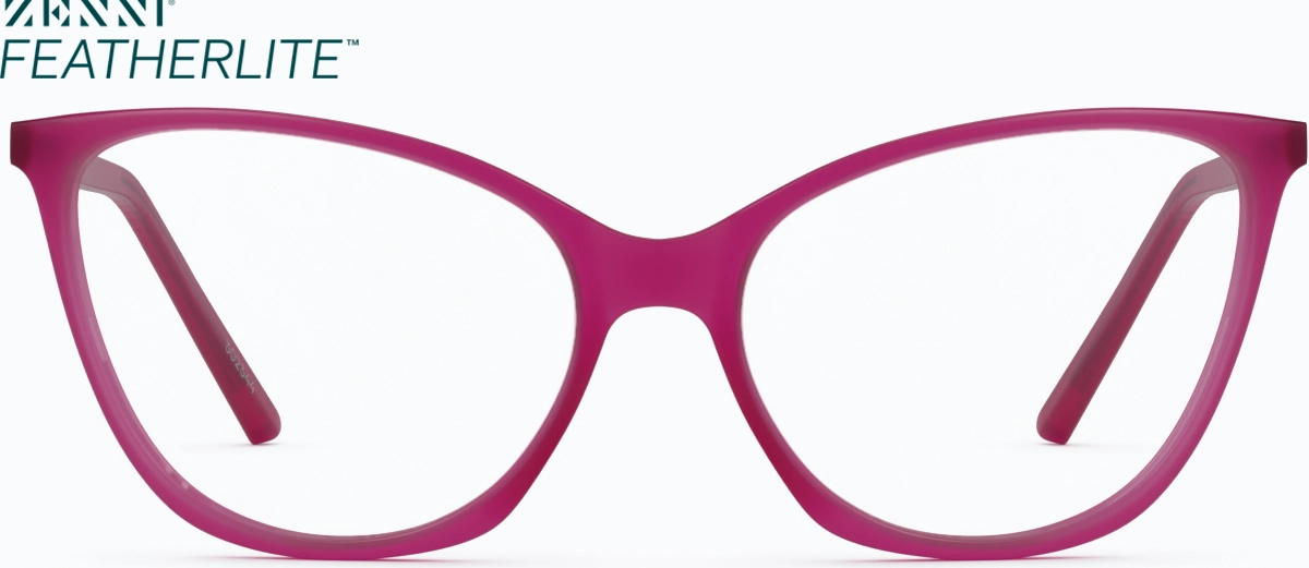 Front view of Cat-Eye Glasses 2023418 in Pink thumbnail