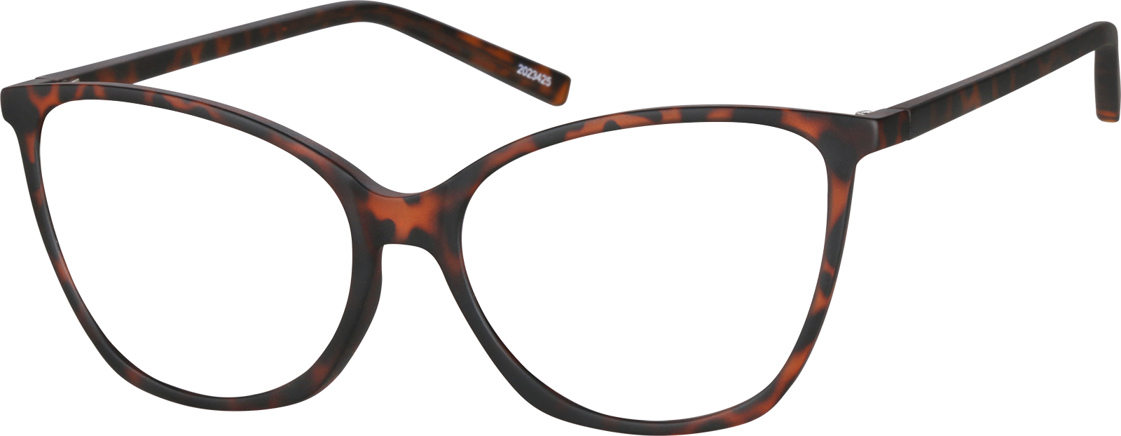 Angle view of Cat-Eye Glasses 2023425 in Tortoiseshell