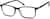 Angle view of Rectangle Glasses 2023521 in Black Onyx thumbnail