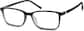 Angle view of Rectangle Glasses 2023521 in Black Onyx thumbnail