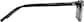Side view of Rectangle Glasses 2023521 in Black Onyx thumbnail