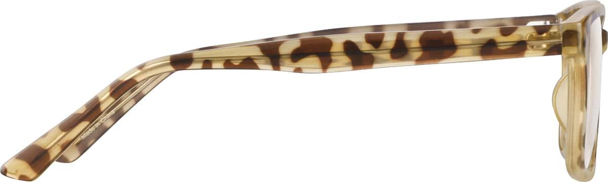 Side view of Rectangle Glasses 2023625 in Tortoiseshell