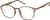 Angle view of Round Glasses 2023815 in Brown thumbnail