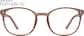 Front view of Round Glasses 2023815 in Brown thumbnail