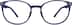 Round Glasses 2023816 in Cobalt