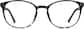 Front view of Round Glasses 2023821 in Black thumbnail
