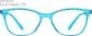 Front view of Cat-Eye Glasses 2023916 in Turquoise Blue thumbnail