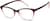 Angle view of Rectangle Glasses 2023918 in Wine/Rose Ombre thumbnail